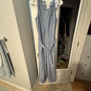Stylish Blue Sleeveless Jumpsuit
